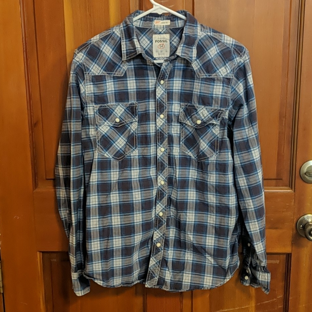 Men's Fossil Button Down Shirt
